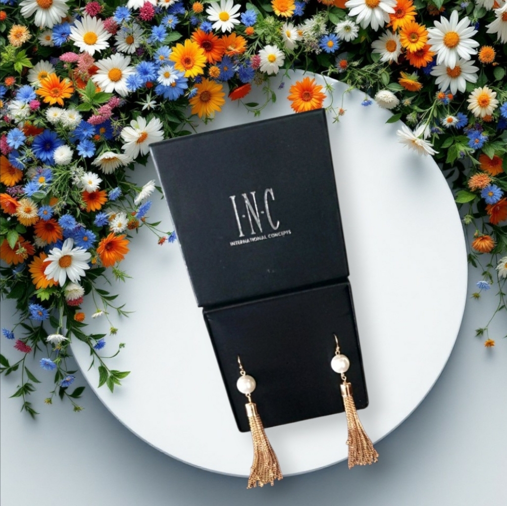 Inc Gold Tassel Earrings